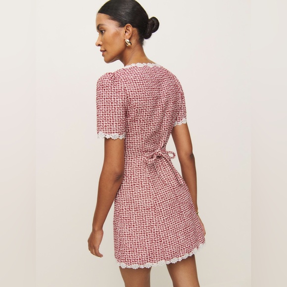 NWT Anabella Dress Reformation Red and White checkered Size 0 - Picture 4 of 12